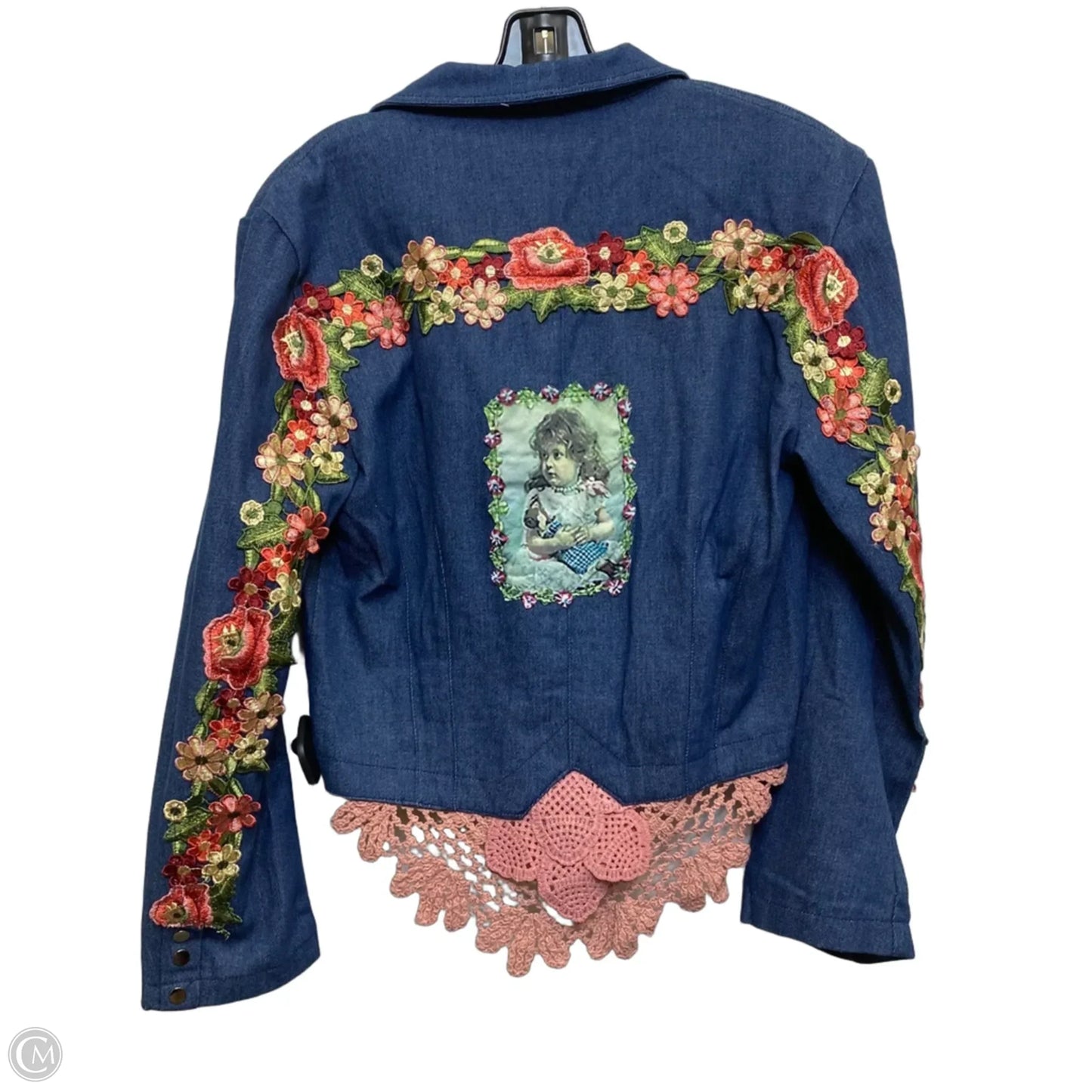 Blazer By 12th Tribe In Blue Denim, Size: M