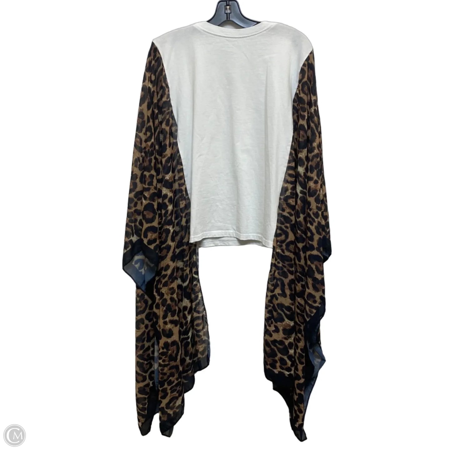 Top 3/4 Sleeve By Clothes Mentor In Animal Print, Size: Osfm