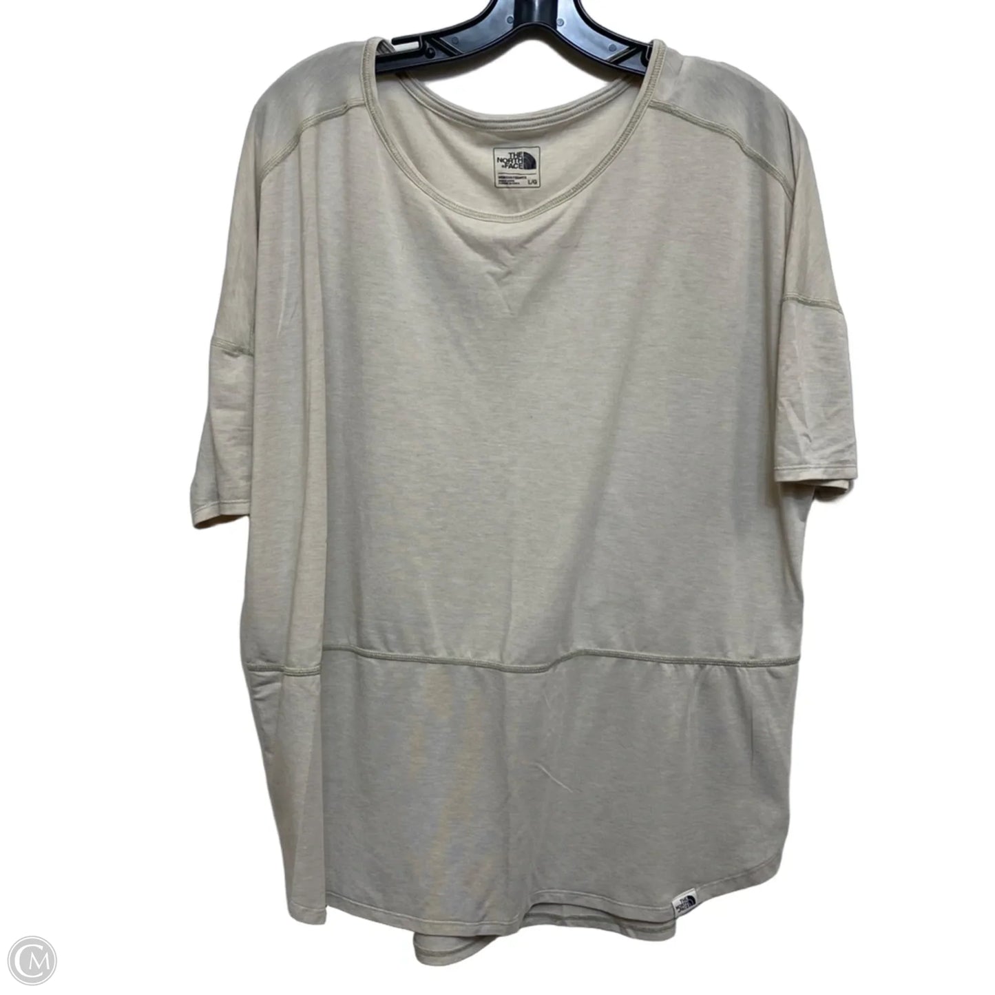 Athletic Top Short Sleeve By The North Face In Grey, Size: L