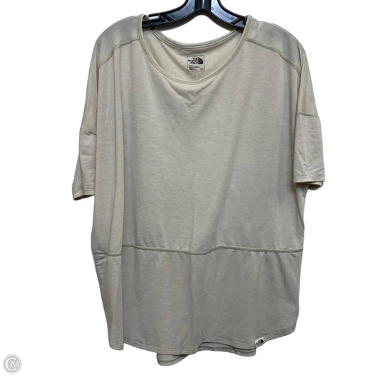 Athletic Top Short Sleeve By The North Face In Grey, Size: L