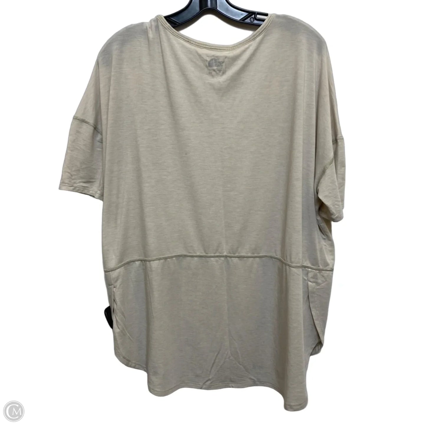 Athletic Top Short Sleeve By The North Face In Grey, Size: L