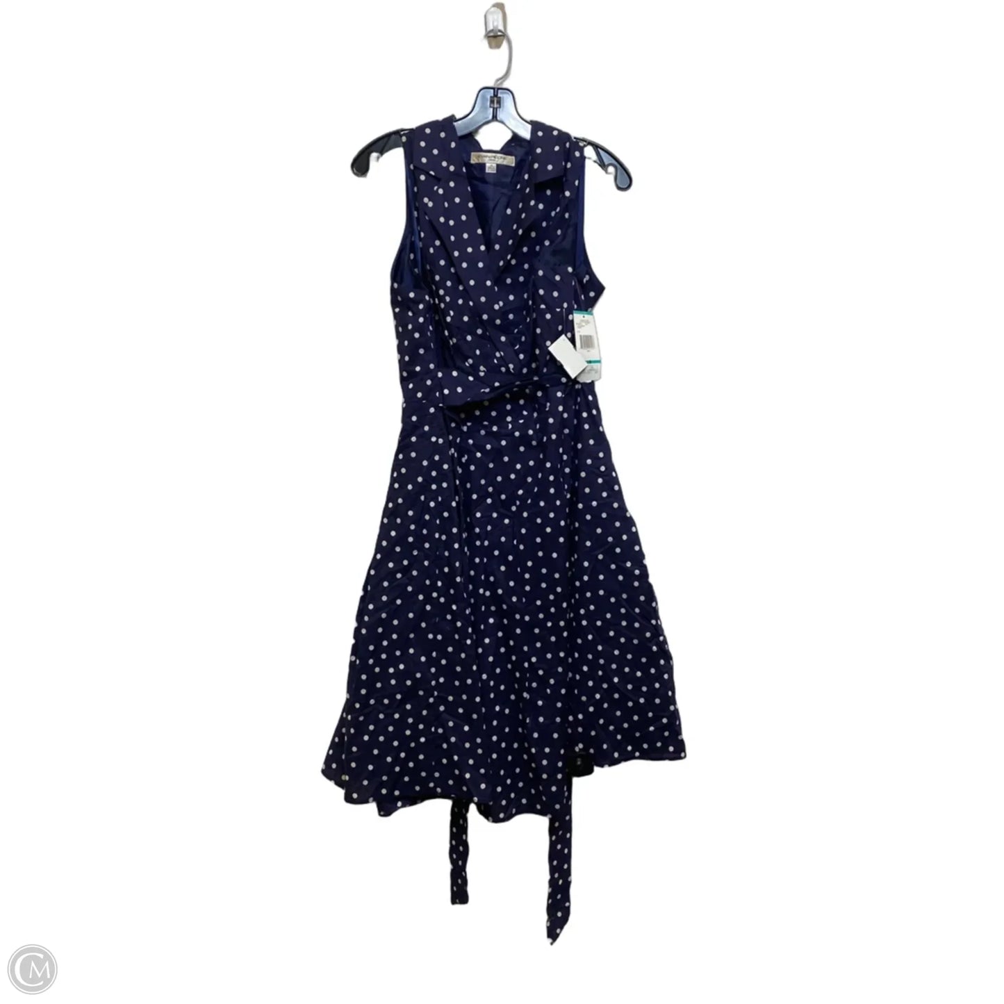 Dress Casual Midi By Evan-picone In Polkadot Pattern, Size: Xl