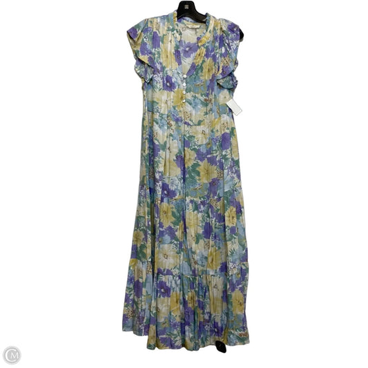 Dress Casual Maxi By Entro In Purple & Yellow, Size: M