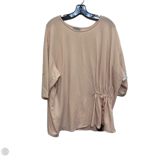 Top Short Sleeve By Ryllace In Peach, Size: 2x