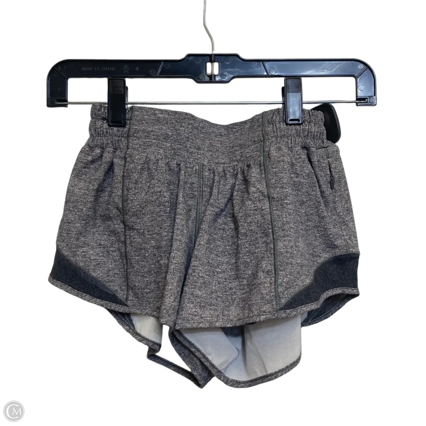 Athletic Shorts Designer By Lululemon In Grey, Size: 2