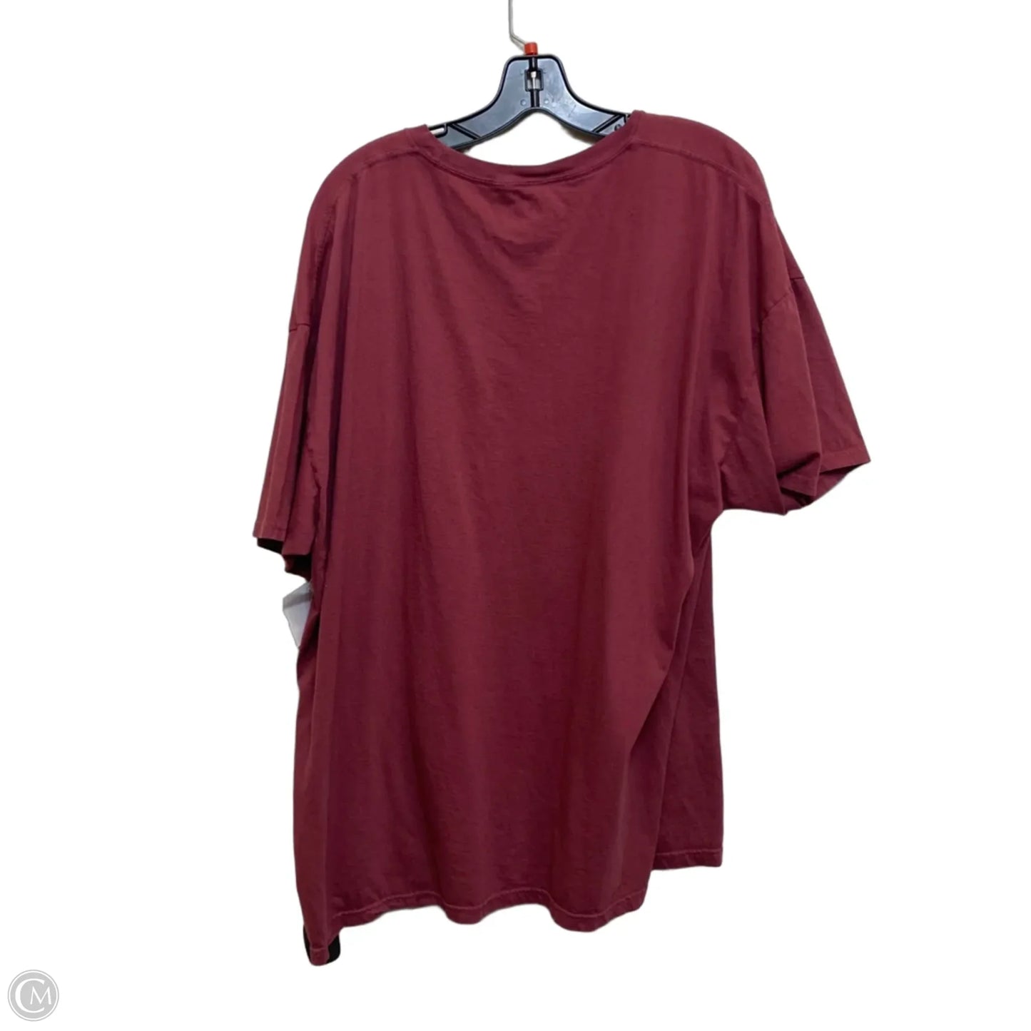 Top Short Sleeve By Def Leppard In Red, Size: Sp