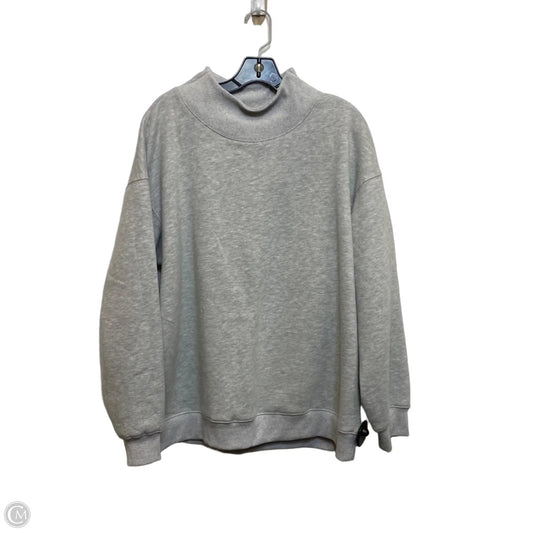 Sweatshirt Crewneck By Trendy Queen In Grey, Size: L