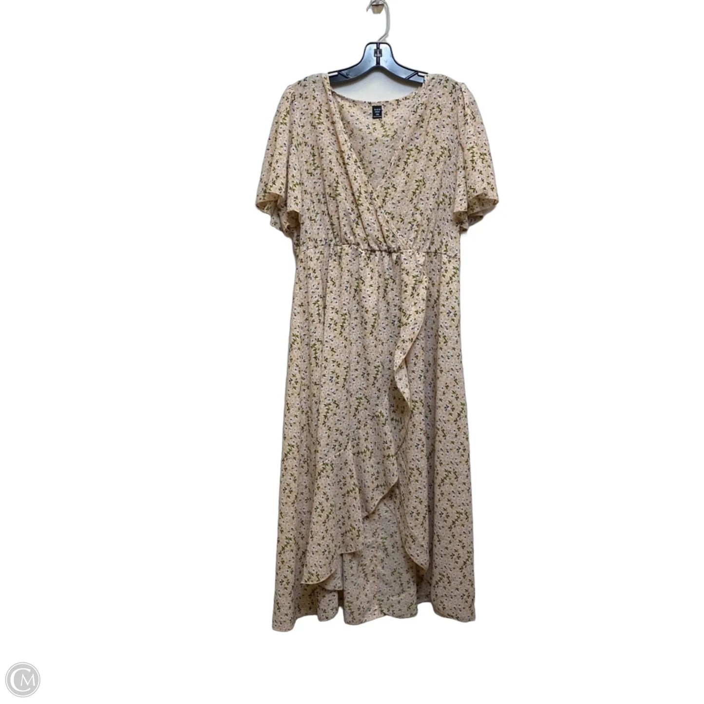 Dress Casual Midi By Shein In Pink, Size: 1x