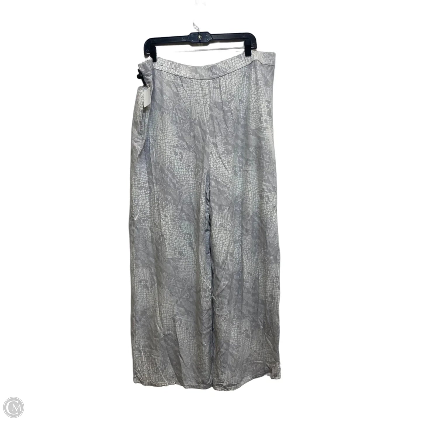 Pants Wide Leg By Worthington In Grey, Size: Xxl