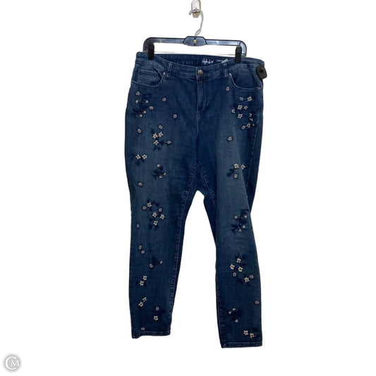 Jeans Skinny By Style And Co Collection Women In Blue Denim, Size: 14