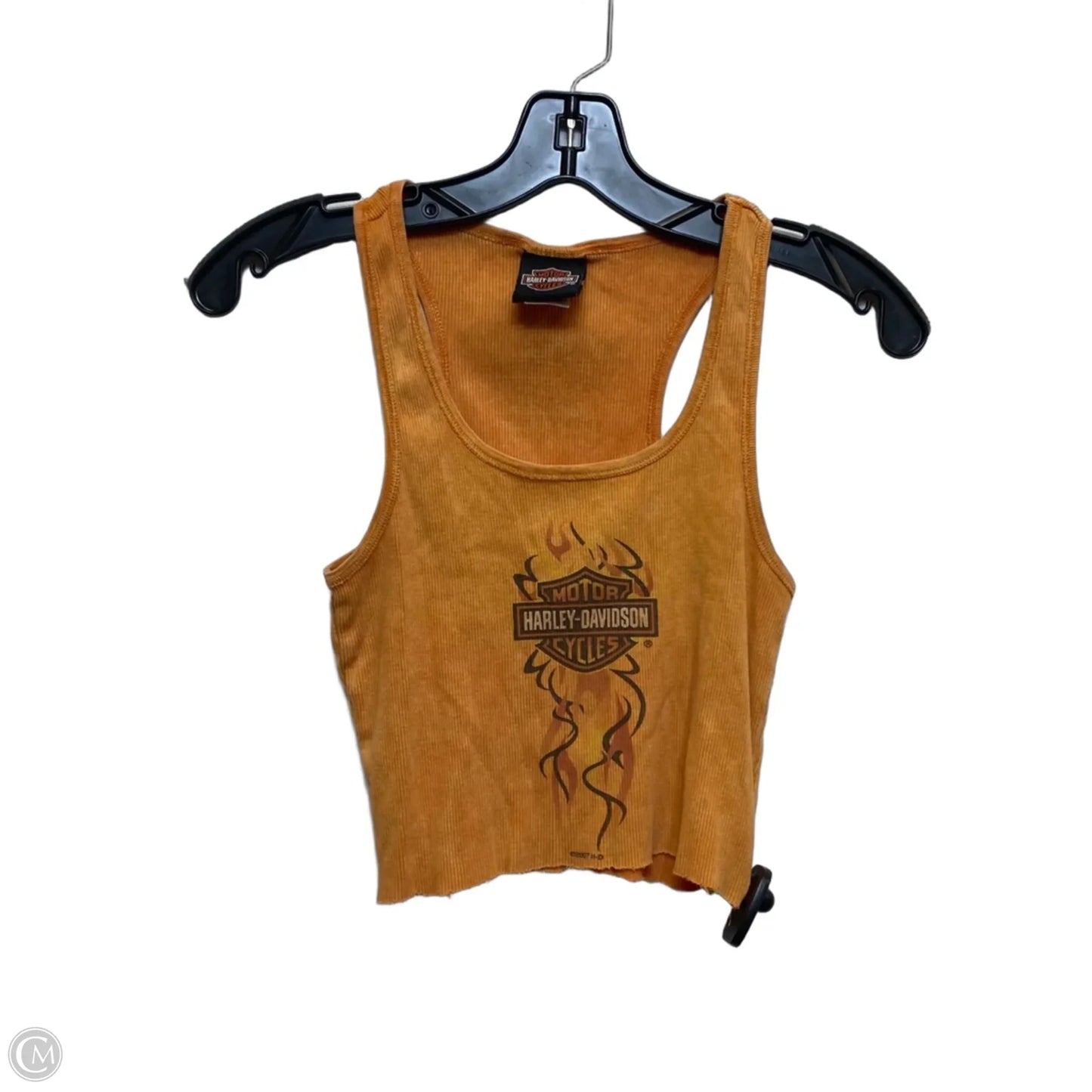 Top Sleeveless By Harley Davidson In Orange, Size: M