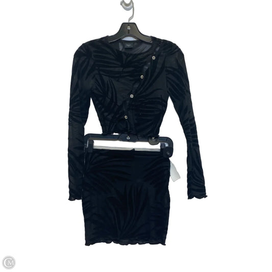 Skirt Set 2pc By Blanc In Black, Size: S