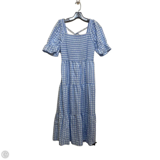 Dress Casual Maxi By Zesica In Blue & White, Size: M