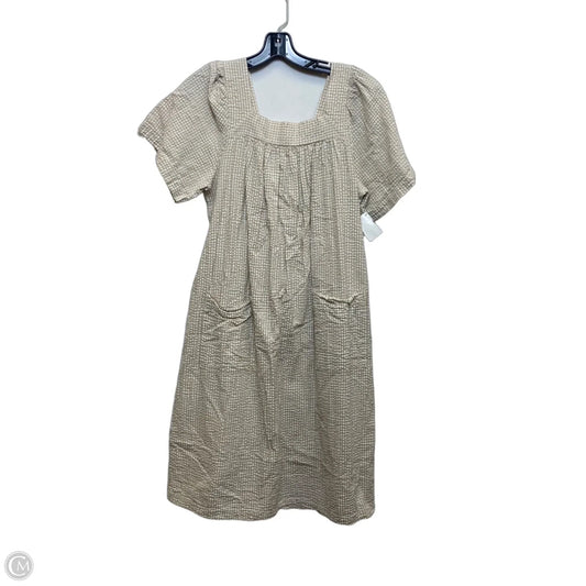 Dress Casual Short By The Vermont Country Store In Tan & White, Size: S