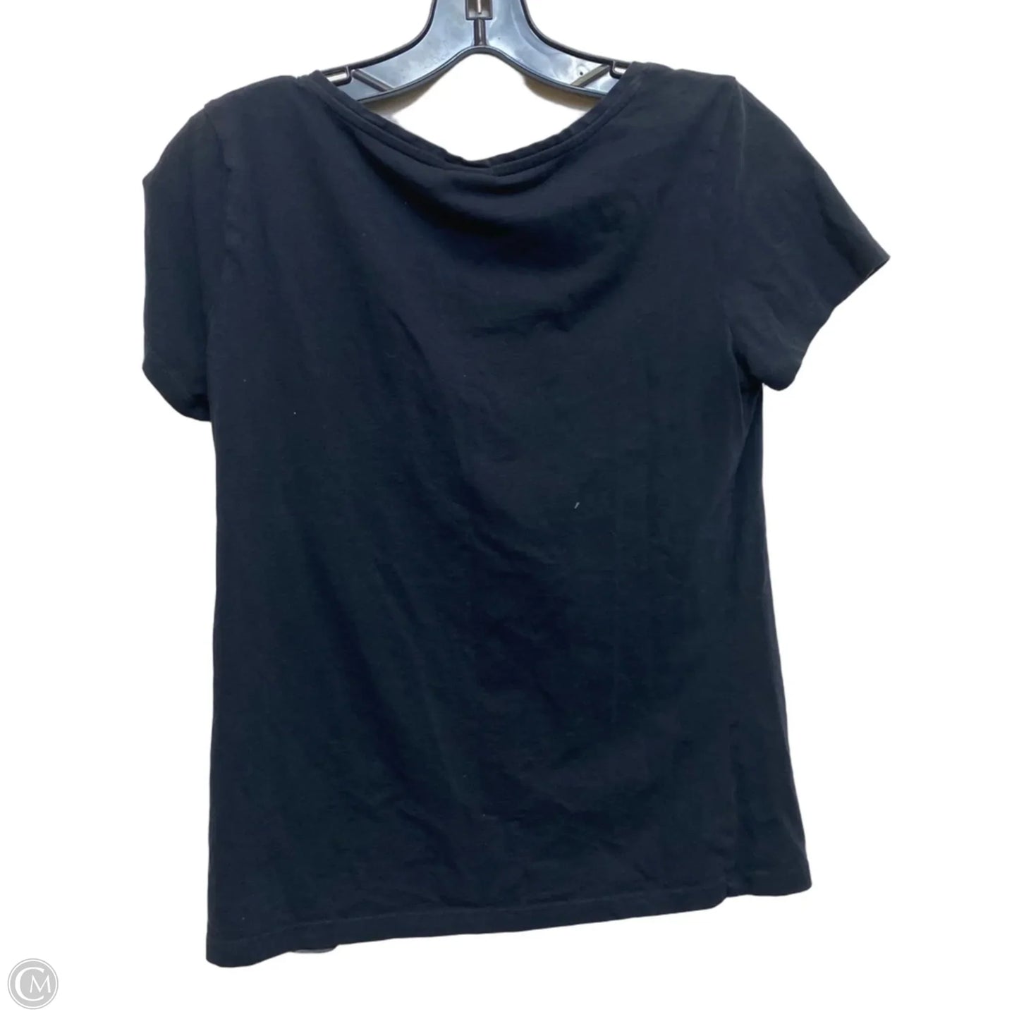 Top Short Sleeve By H&m In Black, Size: M