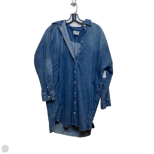 Dress Casual Short By Universal Thread In Blue Denim, Size: S