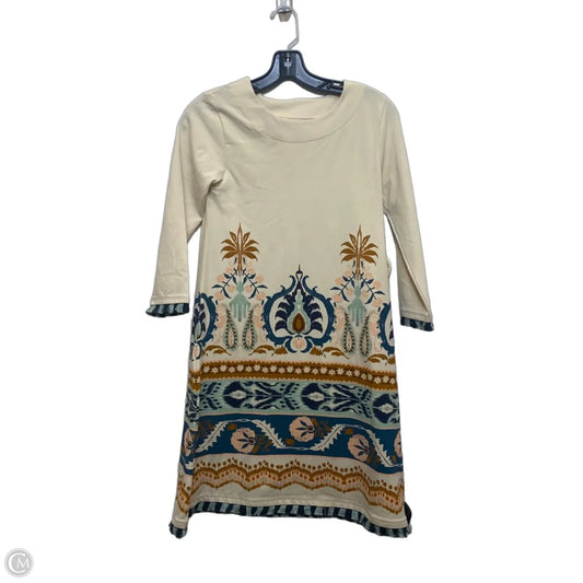 Dress Designer By Spartina In Cream & Green, Size: Xxs