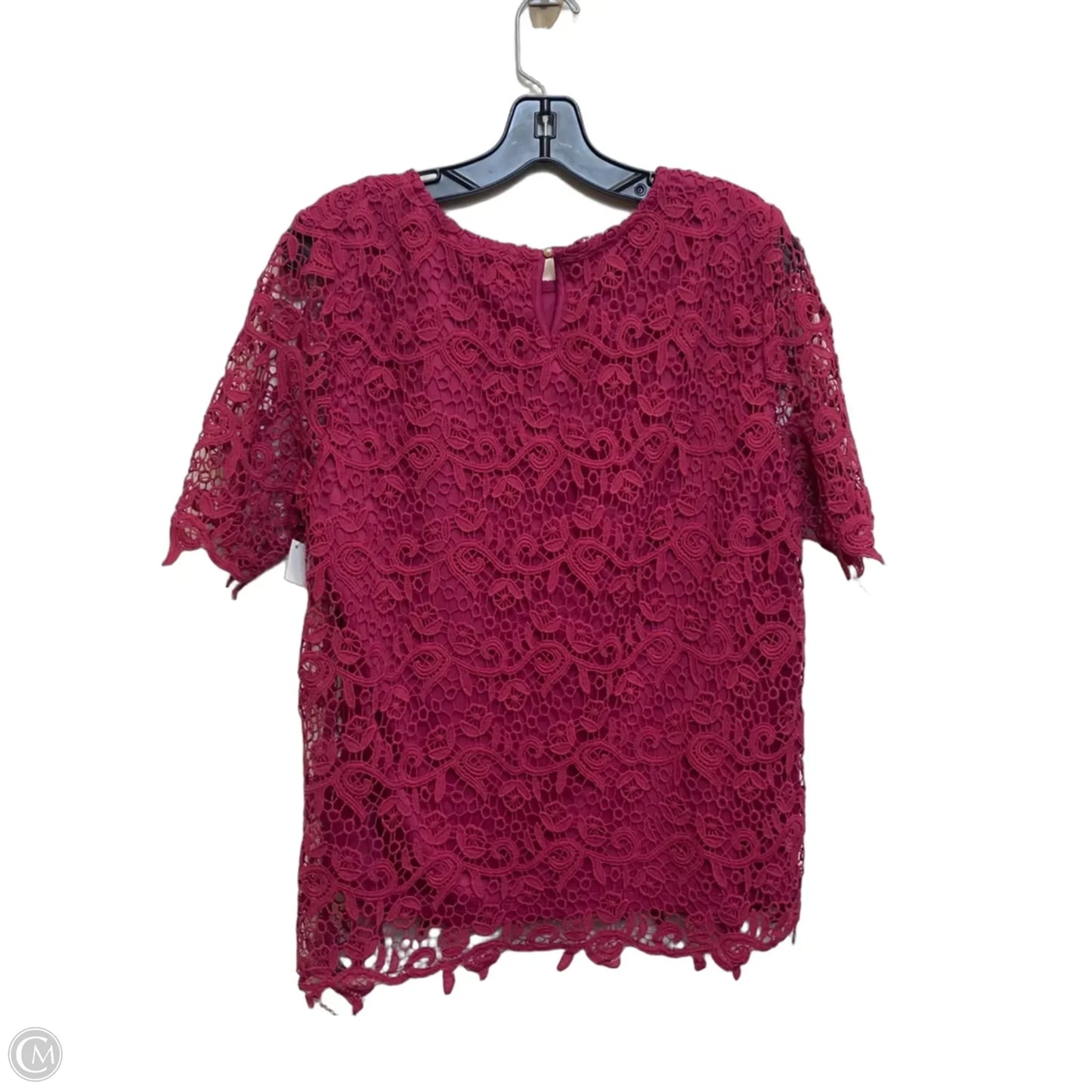 Top Short Sleeve By Philosophy In Pink, Size: L