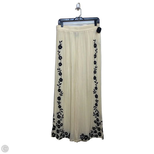 Pants Wide Leg By Forever 21 In Cream, Size: Xl