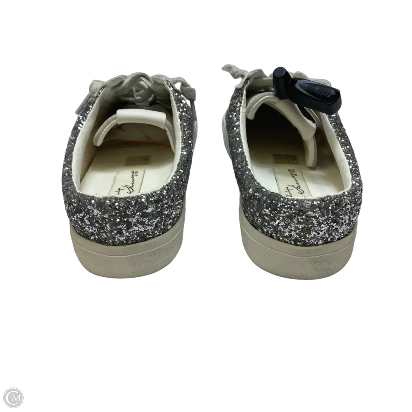 Shoes Sneakers By Vintage Havana In Silver & White, Size: 8.5