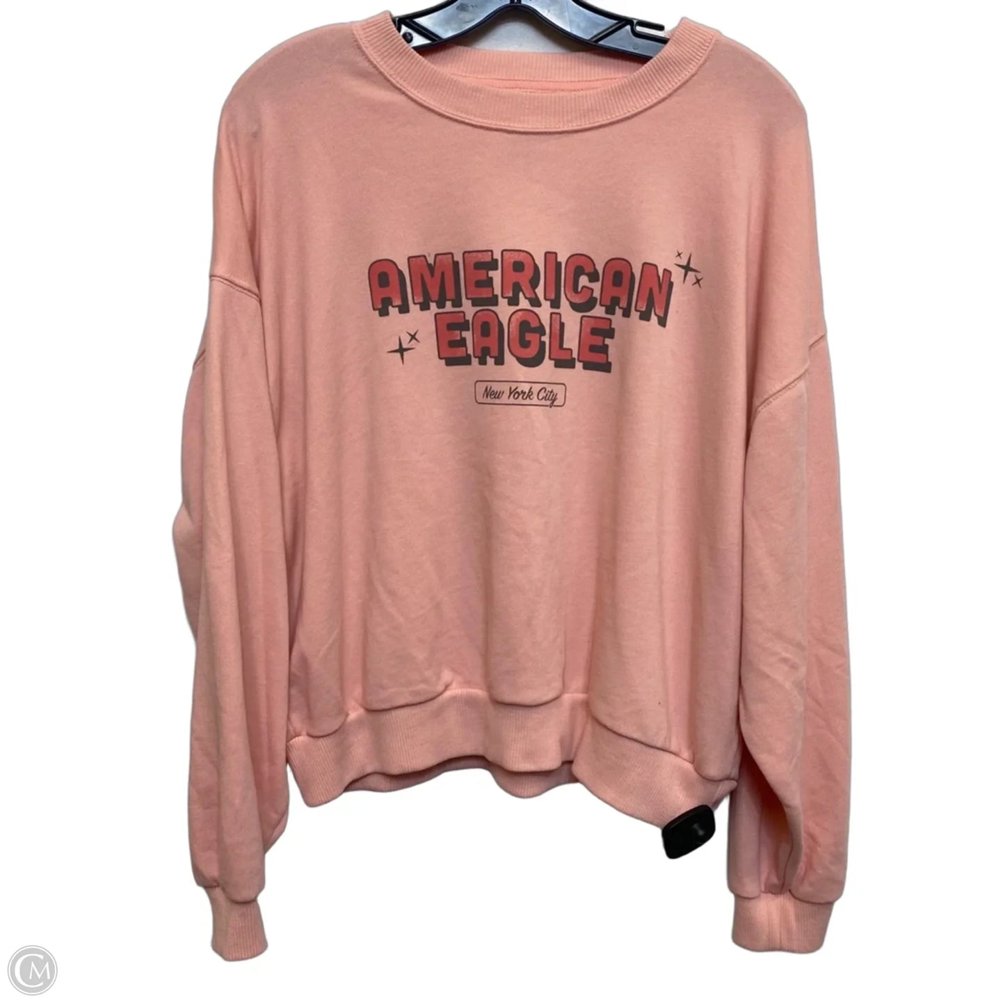 Sweatshirt Crewneck By American Eagle In Pink, Size: M