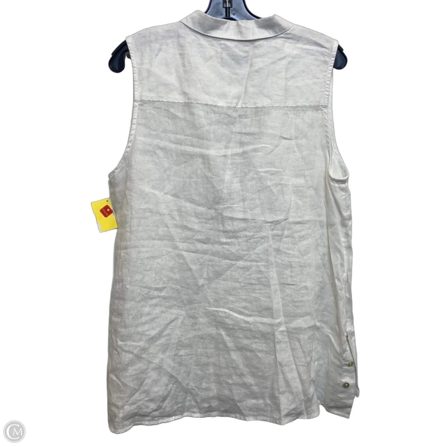 Top Sleeveless By Jones New York In White, Size: L