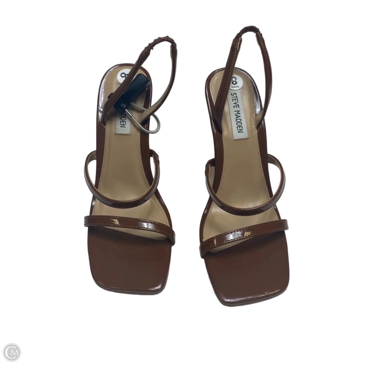 Sandals Heels Stiletto By Steve Madden In Brown, Size: 8