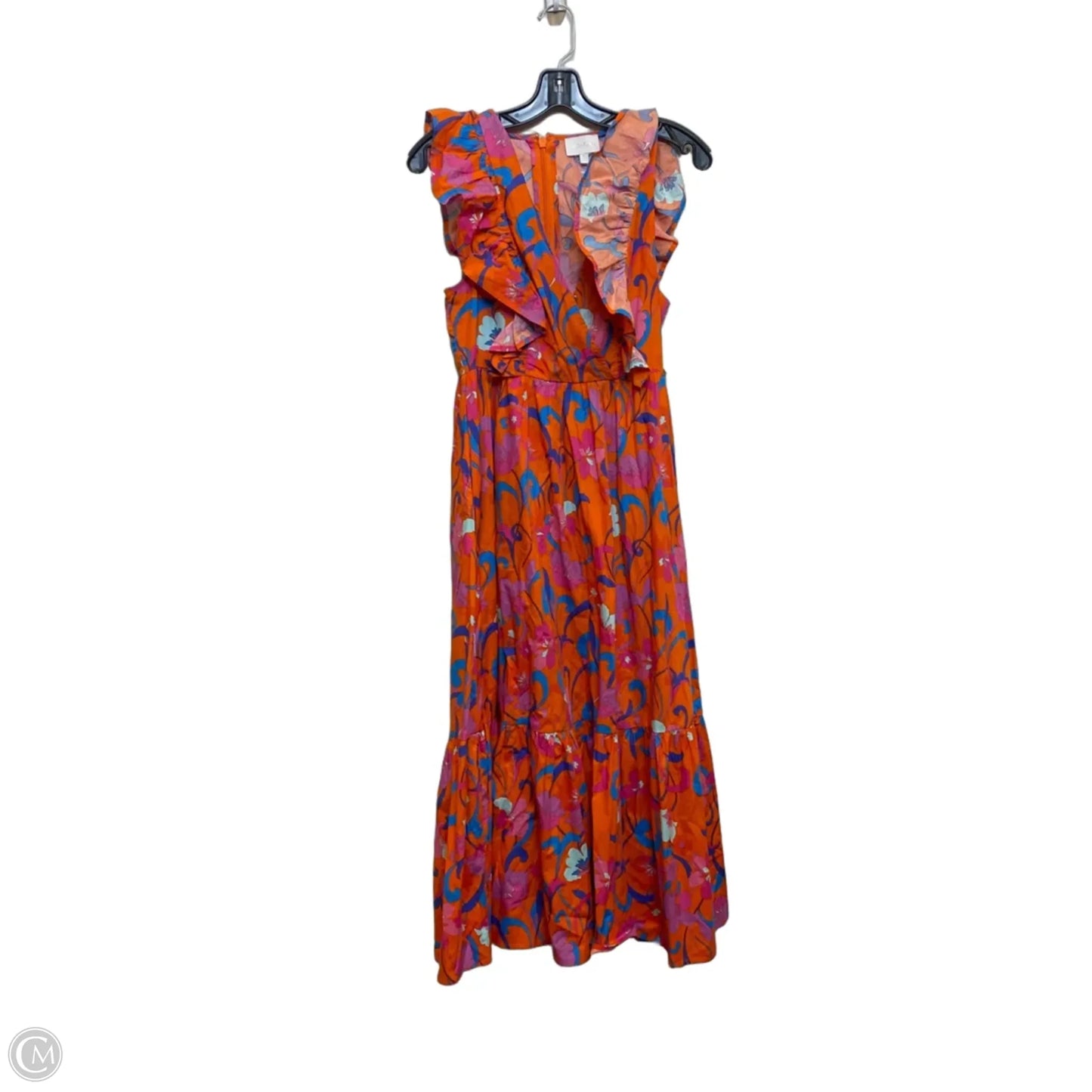 Dress Casual Maxi By Sugar Lips In Orange & Pink, Size: S