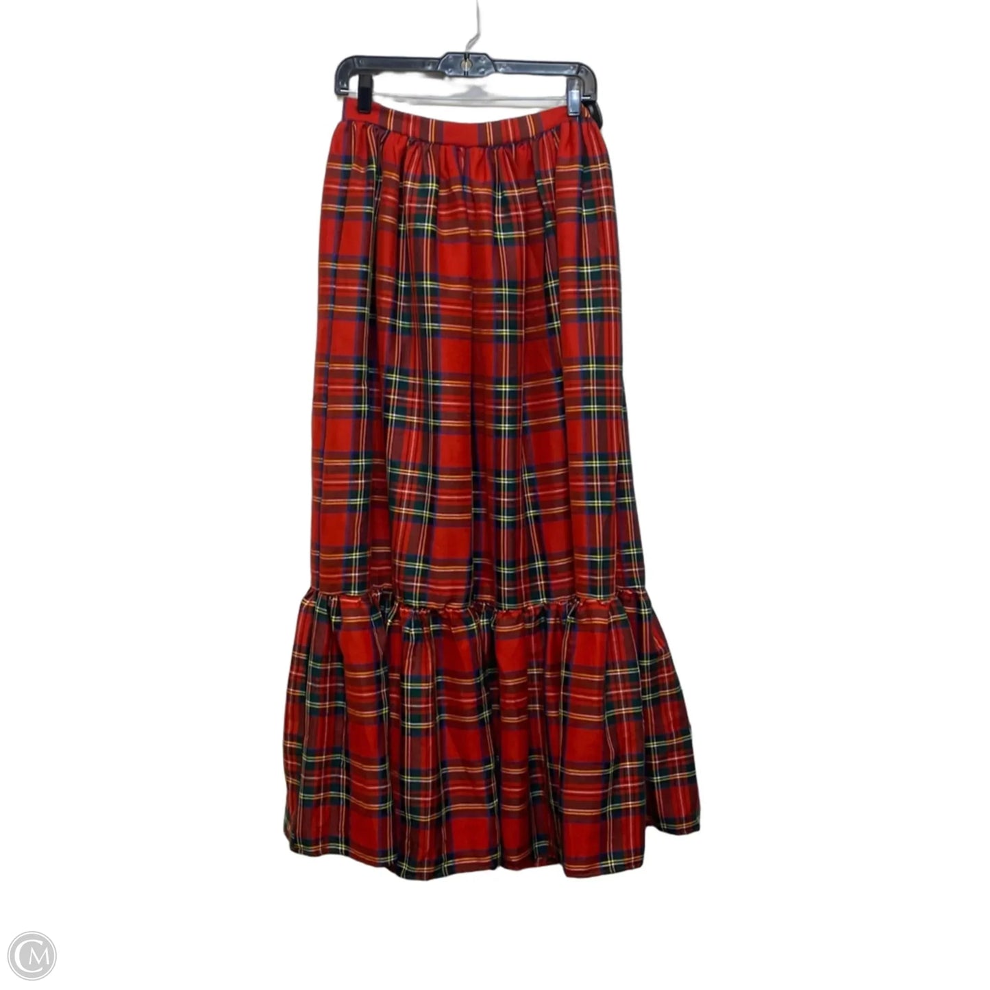 Skirt Maxi By Aura In Plaid Pattern, Size: M
