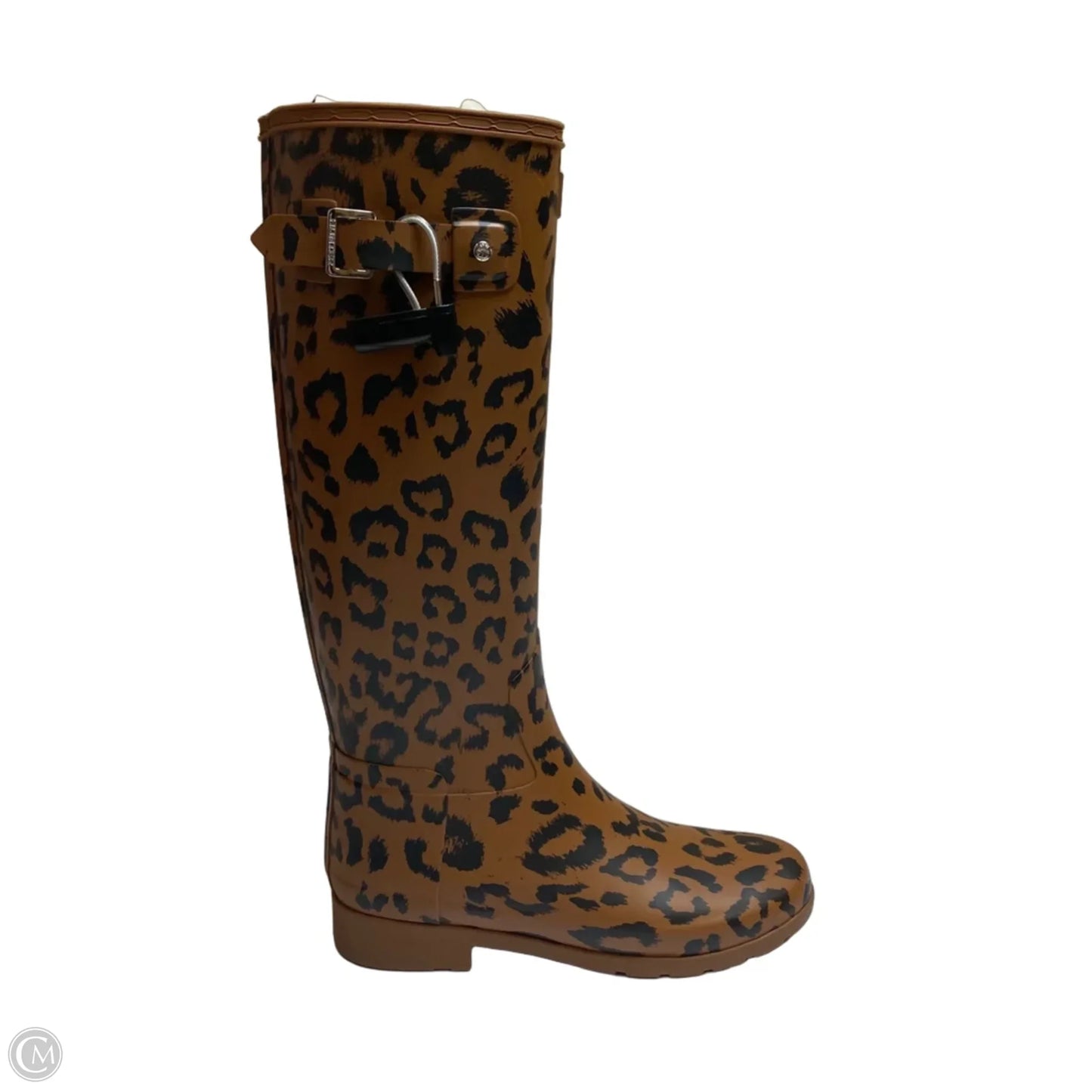 Boots Designer By Hunter In Animal Print, Size: 7