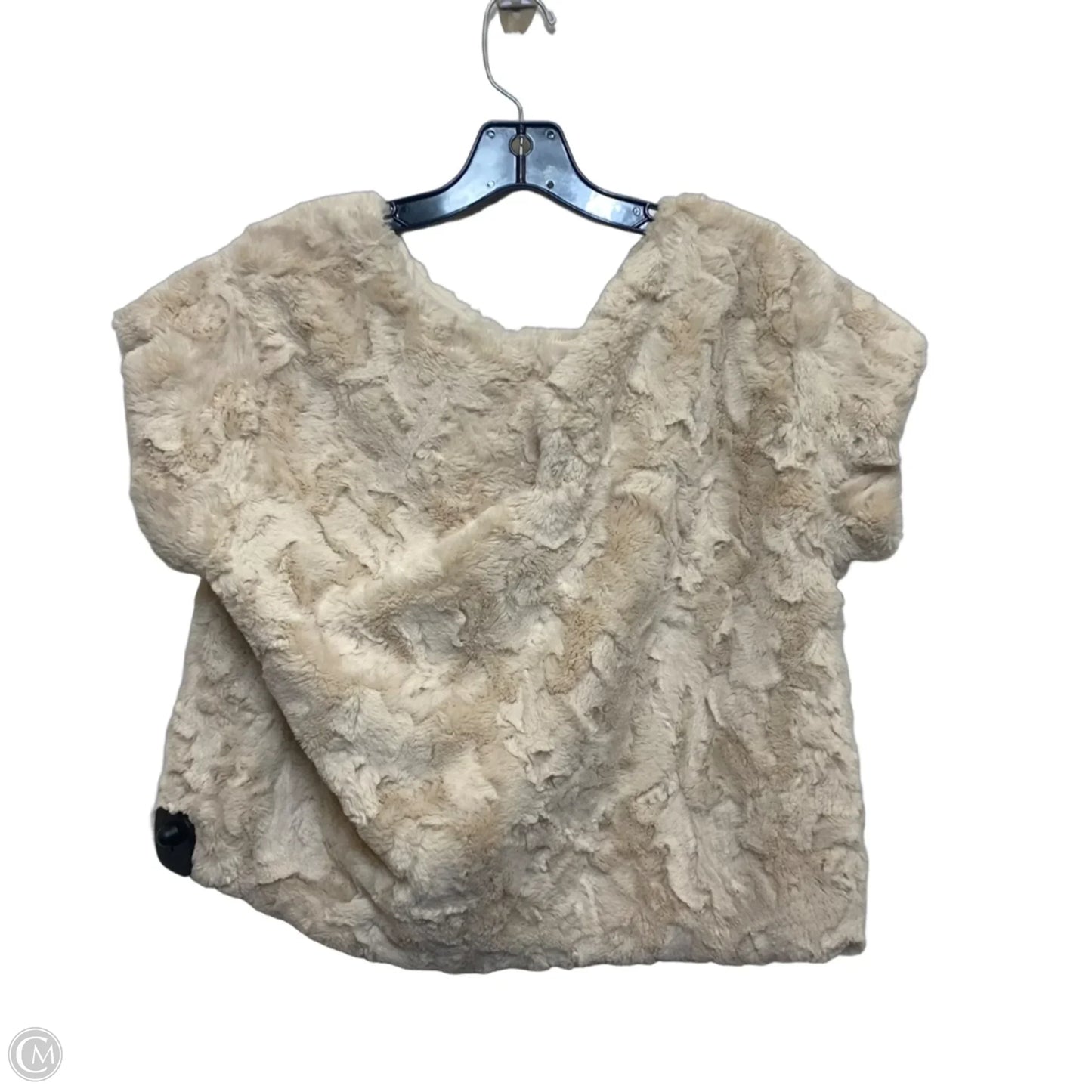 Top Short Sleeve By Maeve In Cream, Size: M