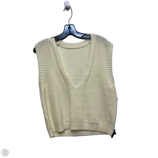 Vest Sweater By Shein In Cream, Size: S