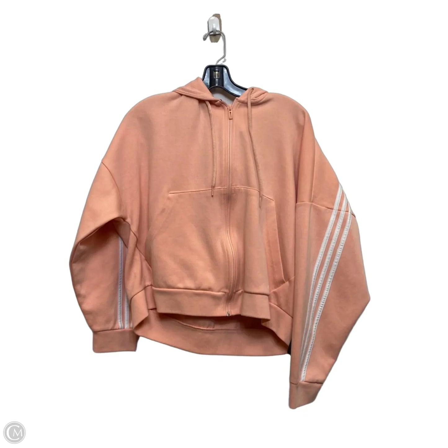 Athletic Jacket By Adidas In Orange, Size: Xl