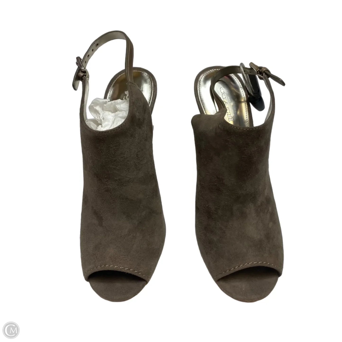 Sandals Designer By Coach In Brown, Size: 8.5