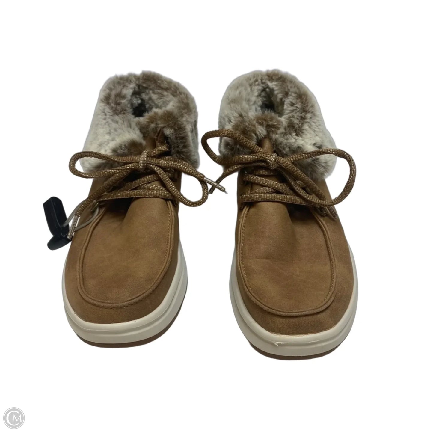 Boots Ankle Flats By Bobs In Tan, Size: 7