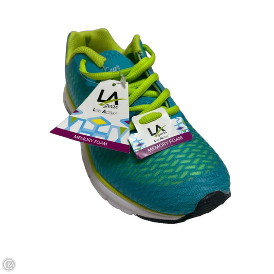 Shoes Athletic By La Gear In Blue & Green, Size: 7.5