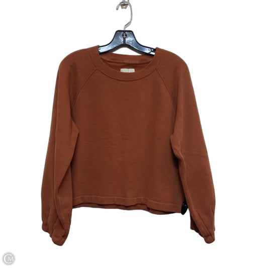 Sweatshirt Crewneck By Abercrombie And Fitch In Brown, Size: S