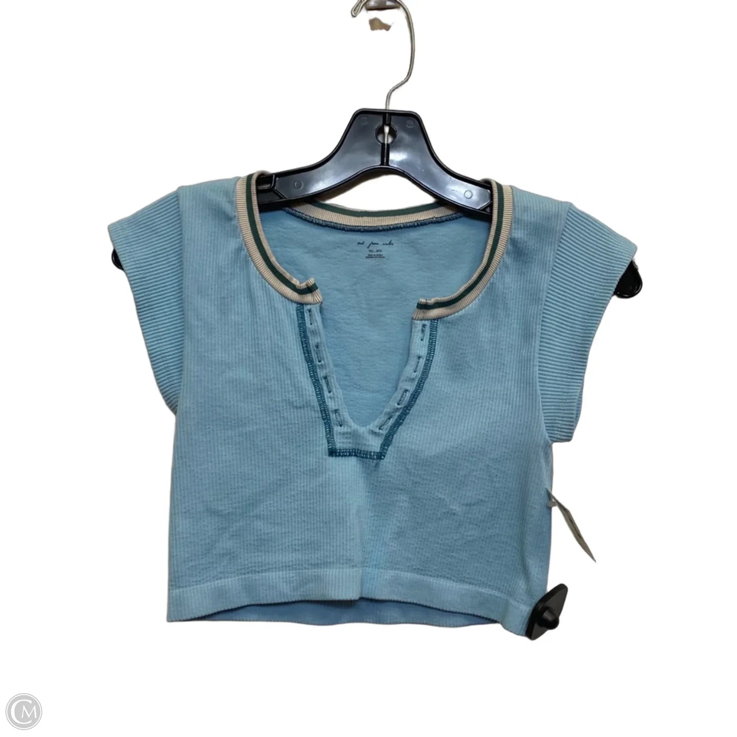Top Short Sleeve By Out From Under In Blue, Size: M