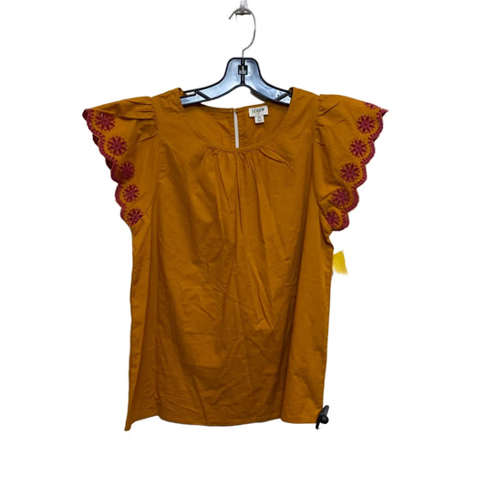 Top Short Sleeve By J. Crew In Orange, Size: Xs