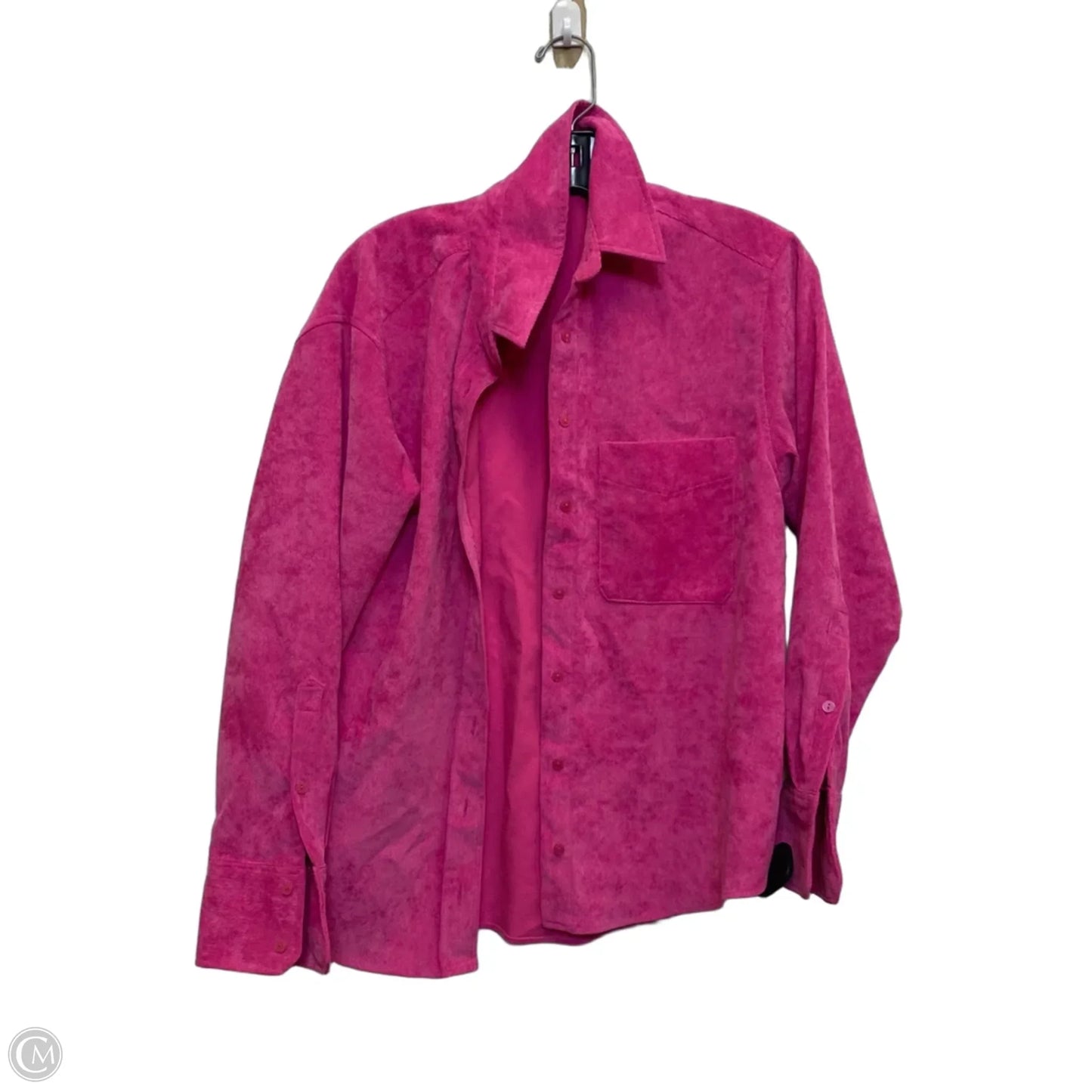 Top Long Sleeve By Zara In Pink, Size: S