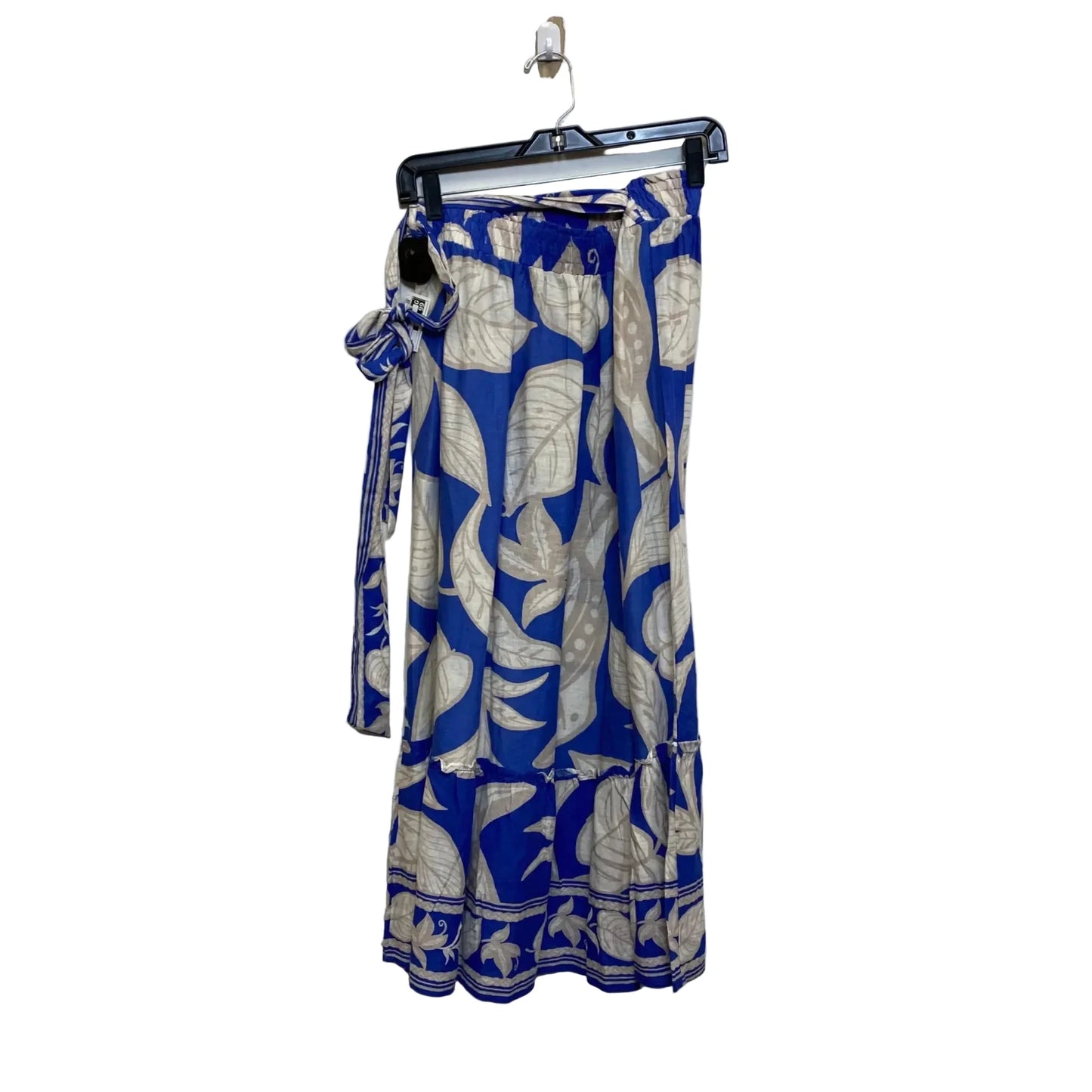 Skirt Maxi By Rachel Zoe In Blue & Cream, Size: L