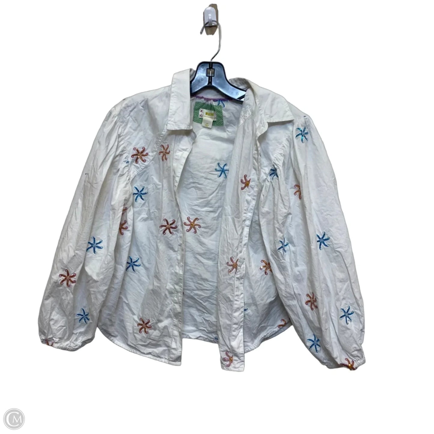 Top 3/4 Sleeve By Maeve In White, Size: S