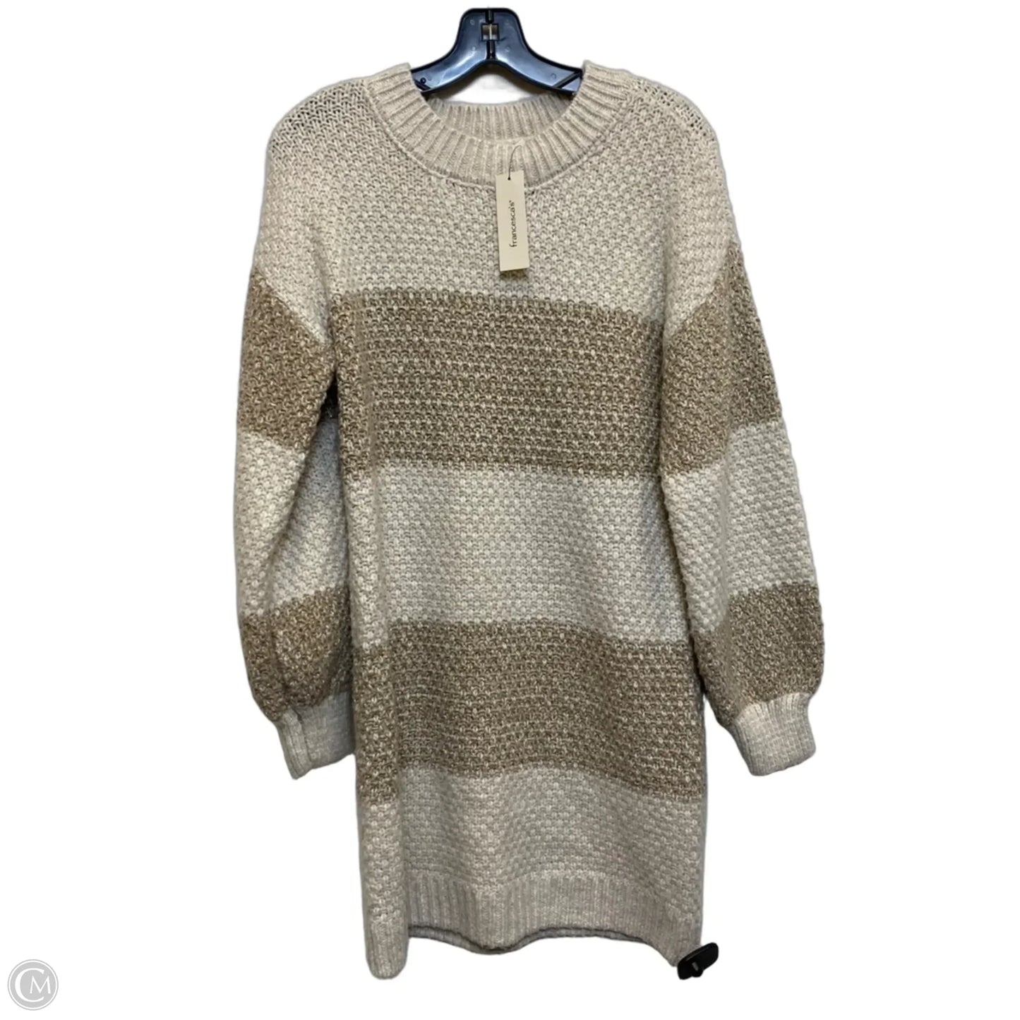 Dress Sweater By Francesca’s In Cream, Size: S