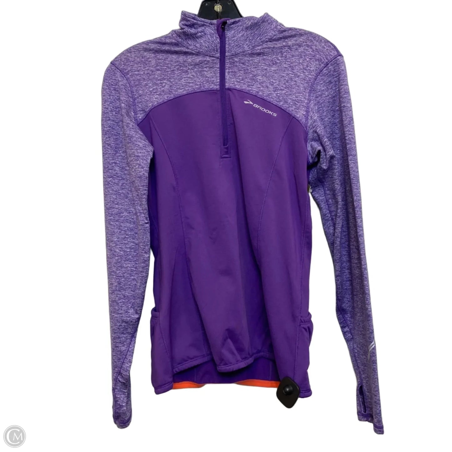 Athletic Sweatshirt Collar By Brooks In Purple, Size: S