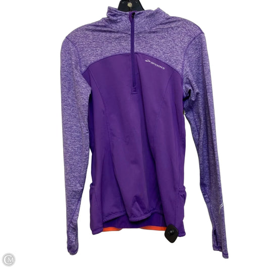 Athletic Sweatshirt Collar By Brooks In Purple, Size: S