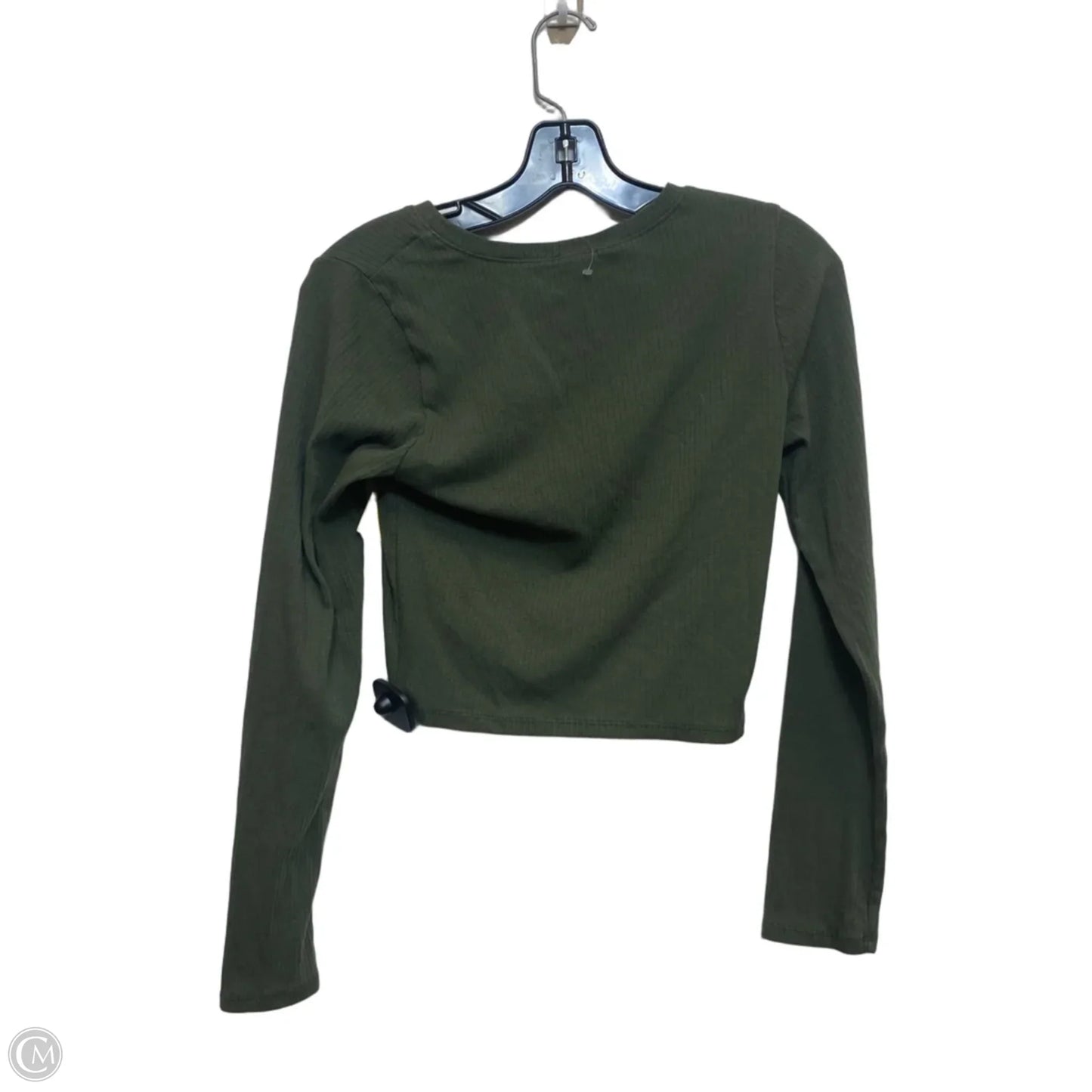 Top Long Sleeve By Bozzolo In Green, Size: L