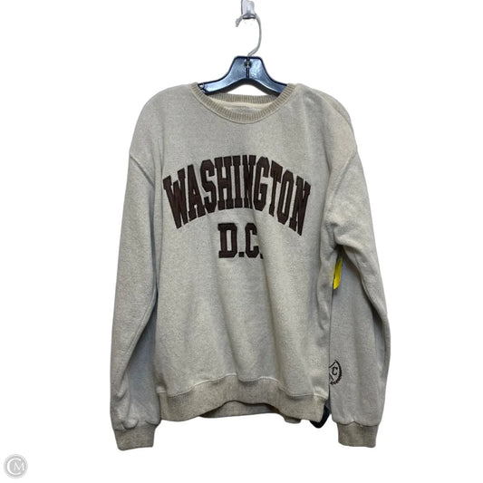 Sweatshirt Crewneck By New York Popular In Tan, Size: Xl