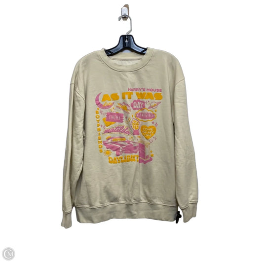 Sweatshirt Crewneck By Girl Tribe Co In Cream, Size: Xl