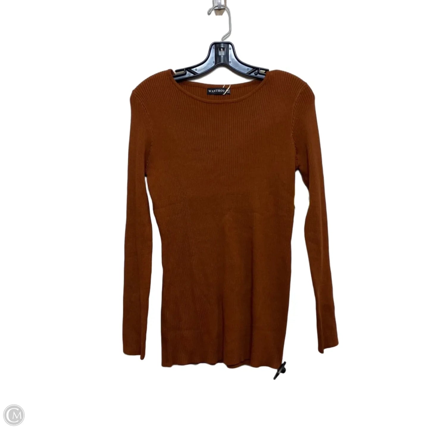 Top Long Sleeve By Wantroy In Brown, Size: Xl
