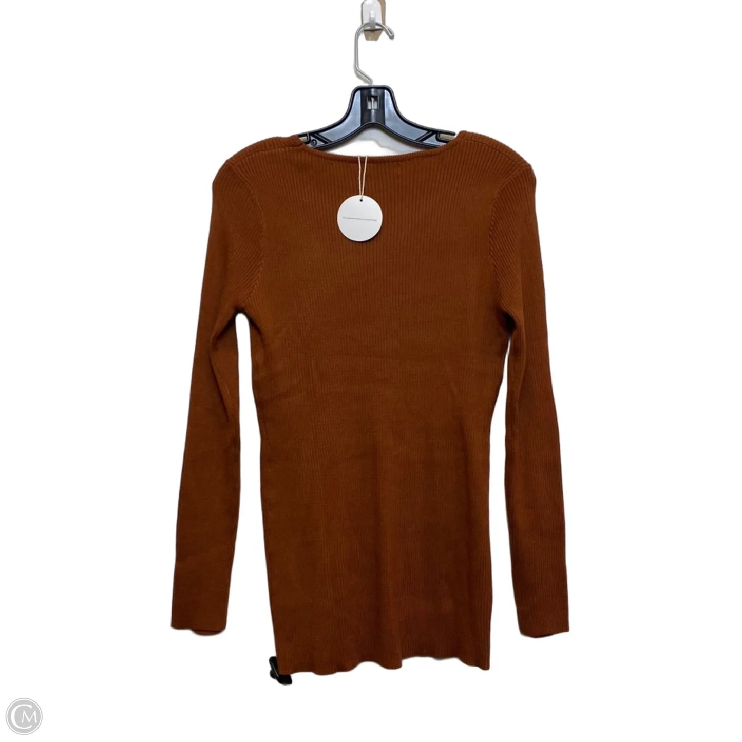 Top Long Sleeve By Wantroy In Brown, Size: Xl